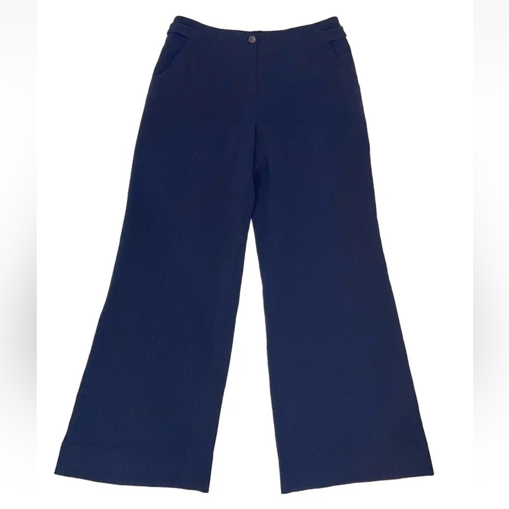 Escada High Rise Wide Leg Dress Pants Trousers Sz 8 Short